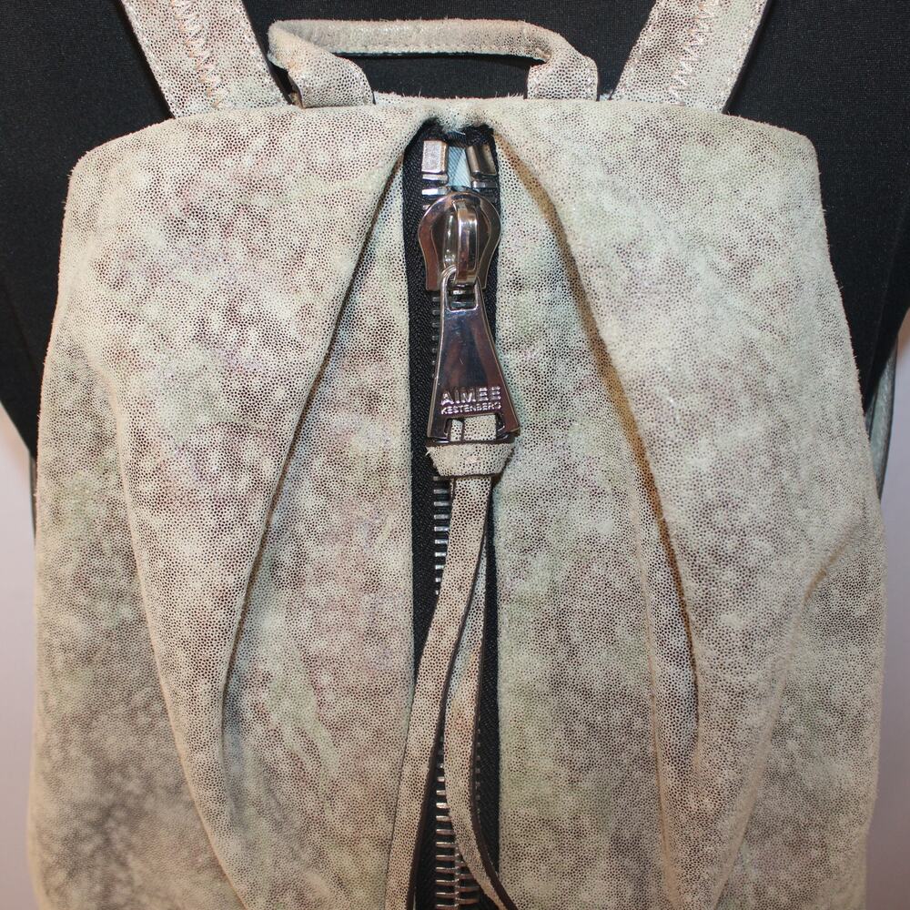 Aimee Kestenberg Gray Convertible Backpack Purse Travel Bag Women’s‎ - Picture 6 of 12